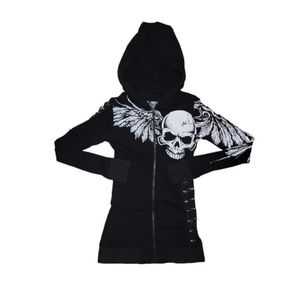 Black Skull Graphic Women's Jacket